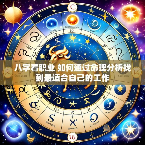 八字看职业 如何通过命理分析找到最适合自己的工作