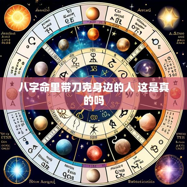 八字命里带刀克身边的人 这是真的吗