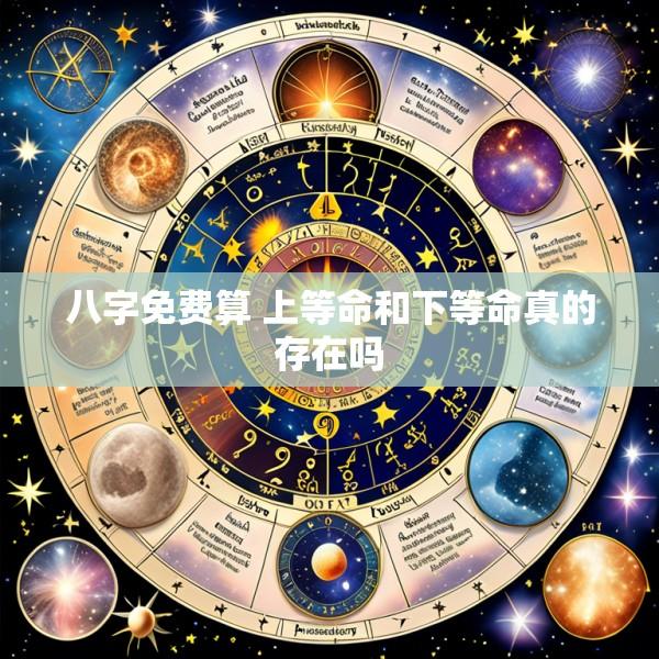 八字免费算 上等命和下等命真的存在吗
