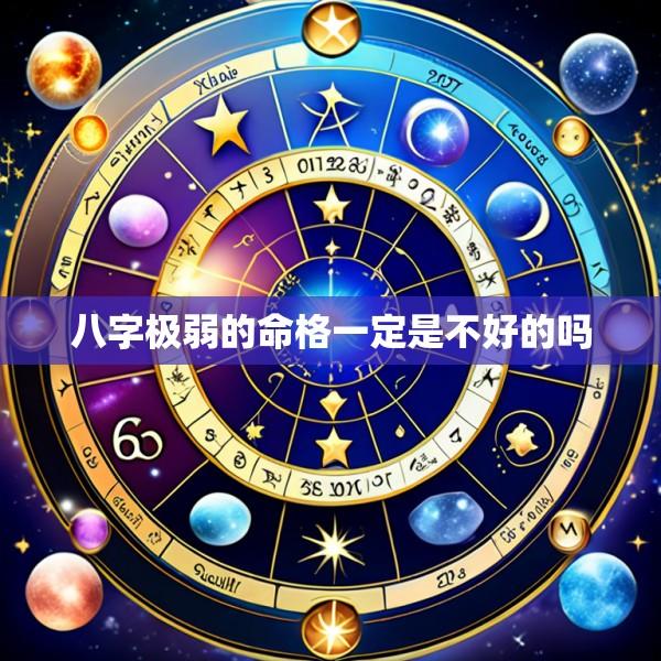 八字极弱的命格一定是不好的吗