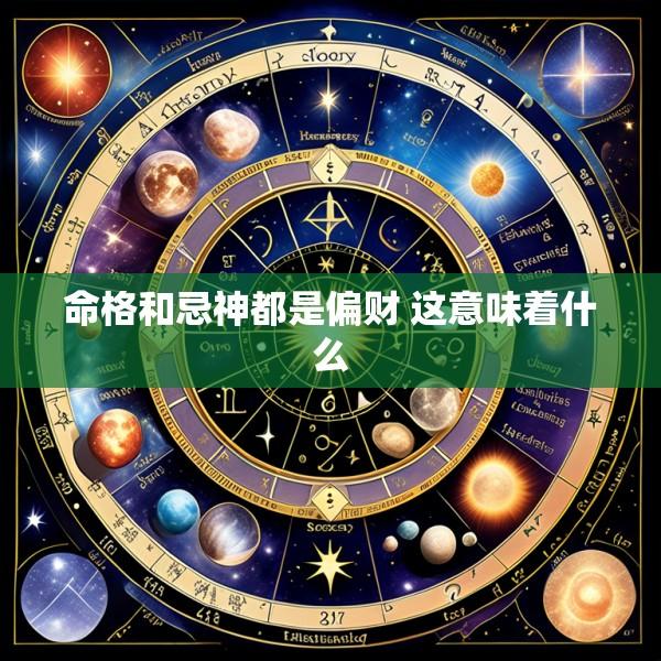 命格和忌神都是偏财 这意味着什么