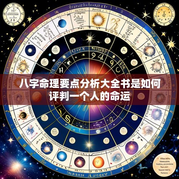 八字命理要点分析大全书是如何评判一个人的命运