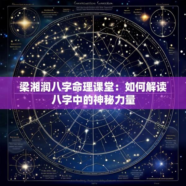 梁湘润八字命理课堂：如何解读八字中的神秘力量