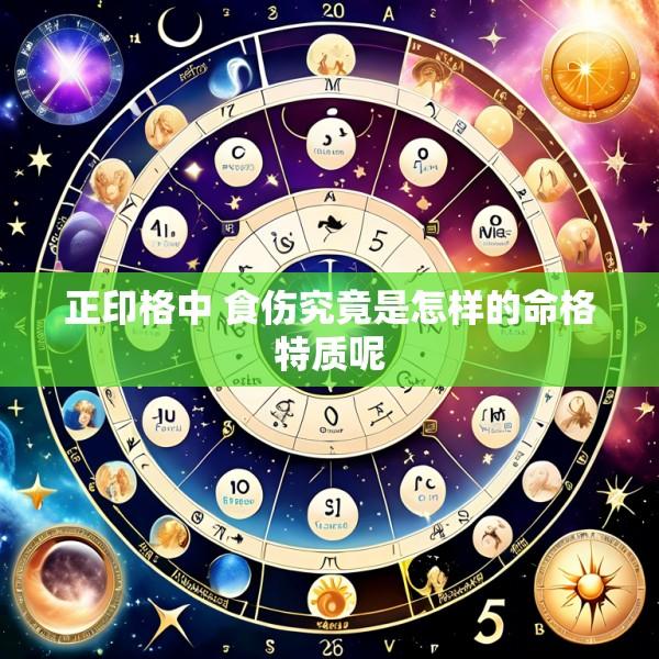 正印格中 食伤究竟是怎样的命格特质呢
