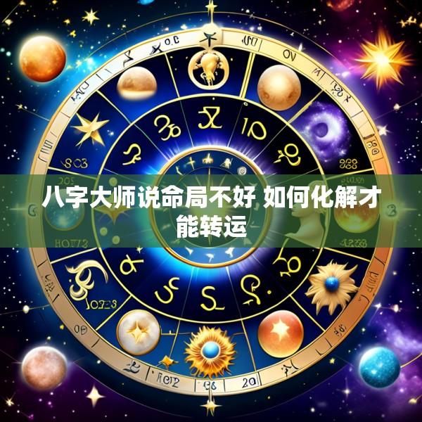 八字大师说命局不好 如何化解才能转运