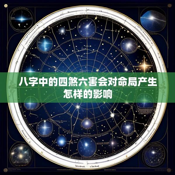 八字中的四煞六害会对命局产生怎样的影响