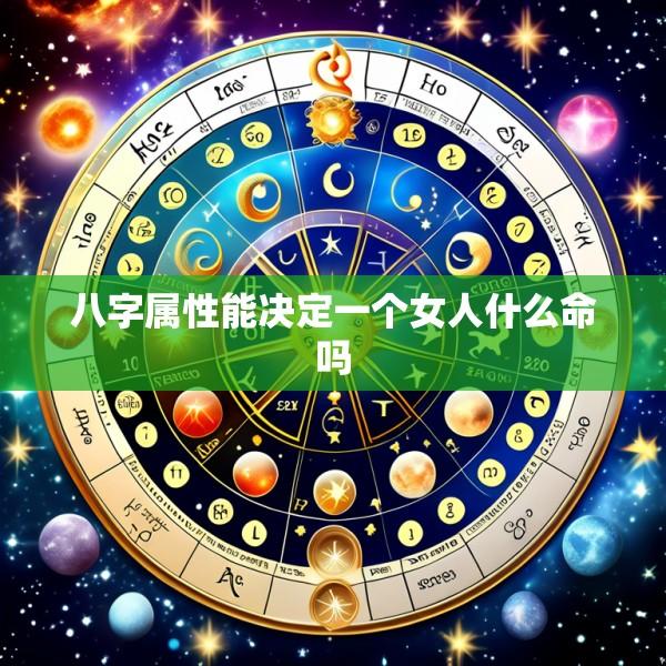 八字属性能决定一个女人什么命吗