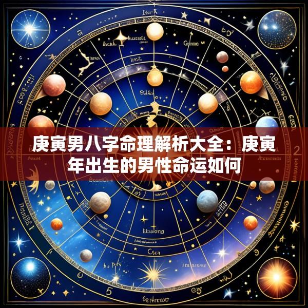 庚寅男八字命理解析大全：庚寅年出生的男性命运如何