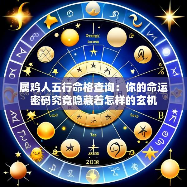 属鸡人五行命格查询：你的命运密码究竟隐藏着怎样的玄机