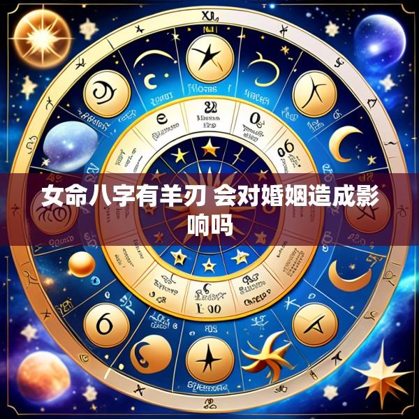 女命八字有羊刃 会对婚姻造成影响吗