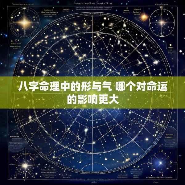 八字命理中的形与气 哪个对命运的影响更大
