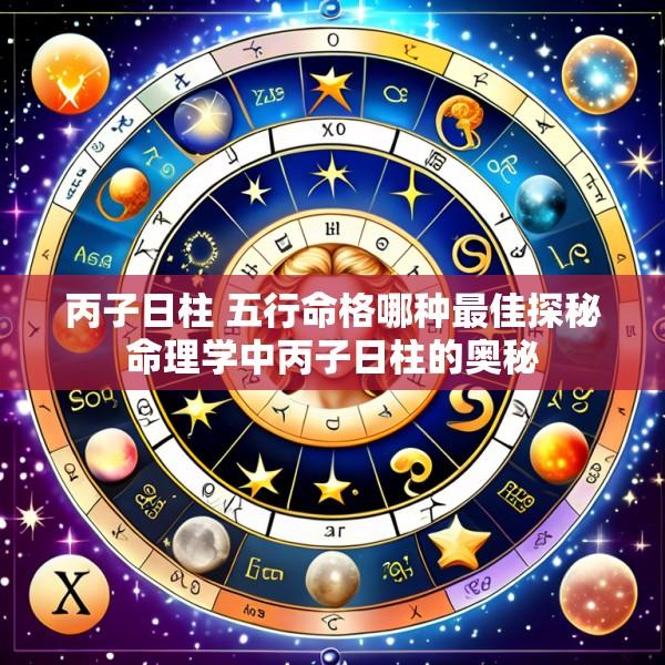 丙子日柱 五行命格哪种最佳探秘命理学中丙子日柱的奥秘