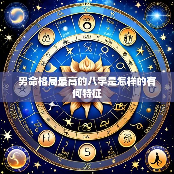 男命格局最高的八字是怎样的有何特征