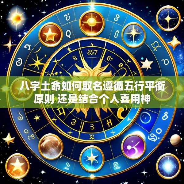 八字土命如何取名遵循五行平衡原则 还是结合个人喜用神