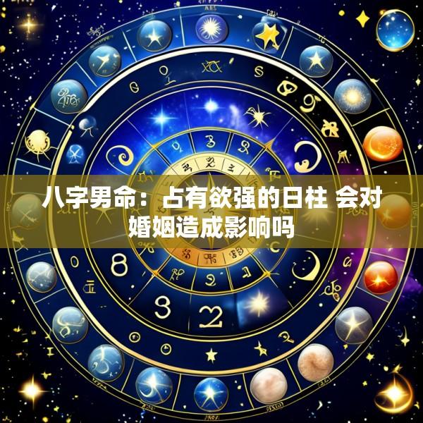 八字男命：占有欲强的日柱 会对婚姻造成影响吗