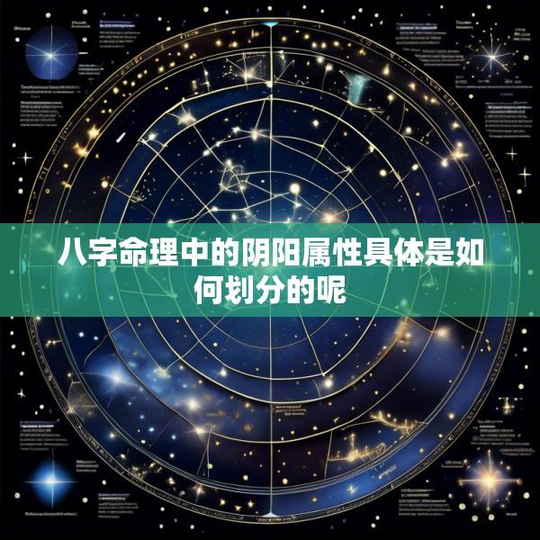 八字命理中的阴阳属性具体是如何划分的呢
