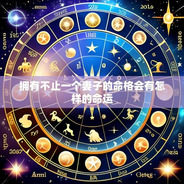 拥有不止一个妻子的命格会有怎样的命运