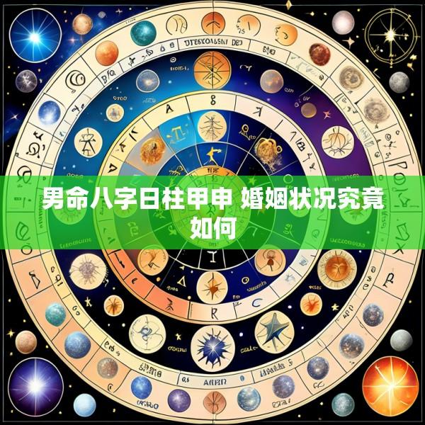 男命八字日柱甲申 婚姻状况究竟如何