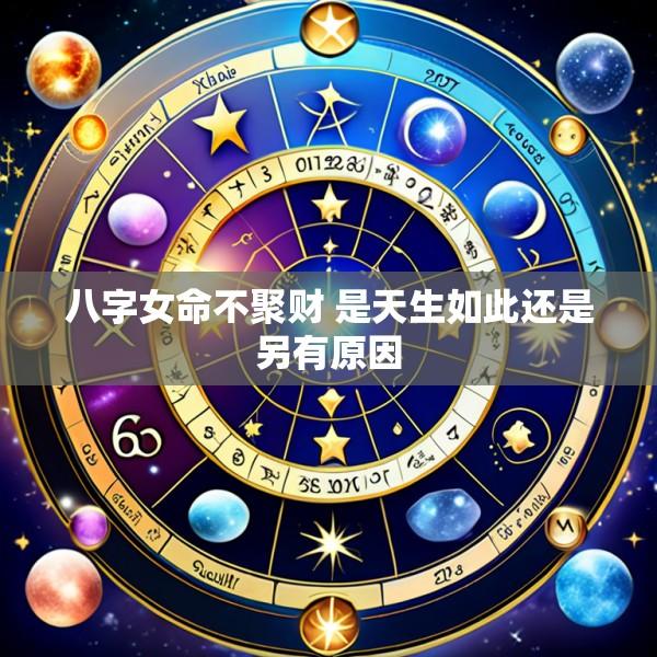 八字女命不聚财 是天生如此还是另有原因