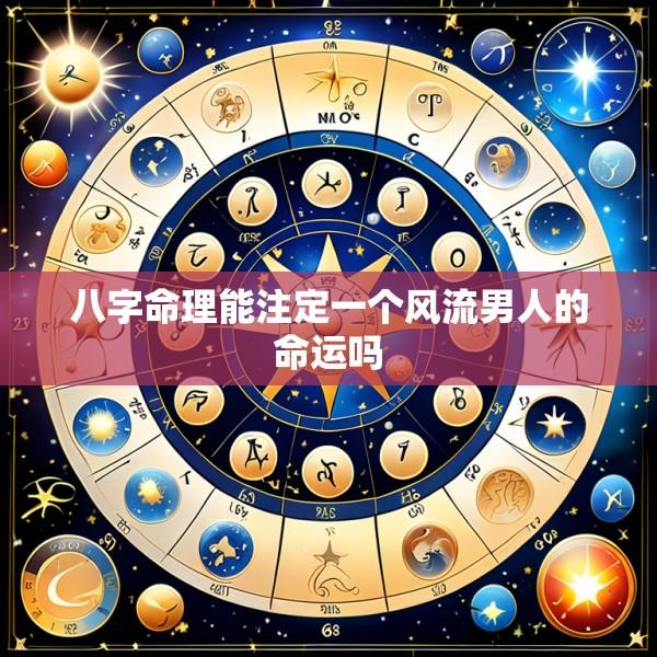 八字命理能注定一个风流男人的命运吗