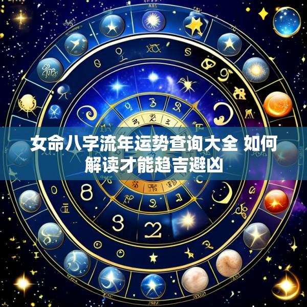 女命八字流年运势查询大全 如何解读才能趋吉避凶