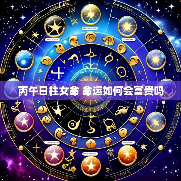 丙午日柱女命 命运如何会富贵吗