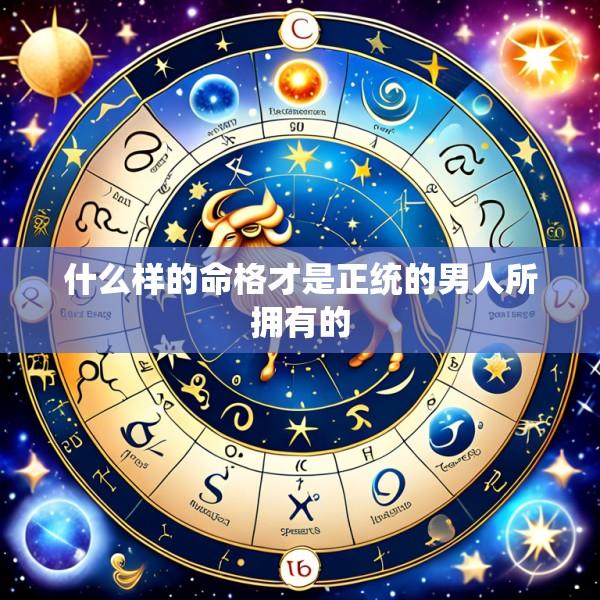 什么样的命格才是正统的男人所拥有的