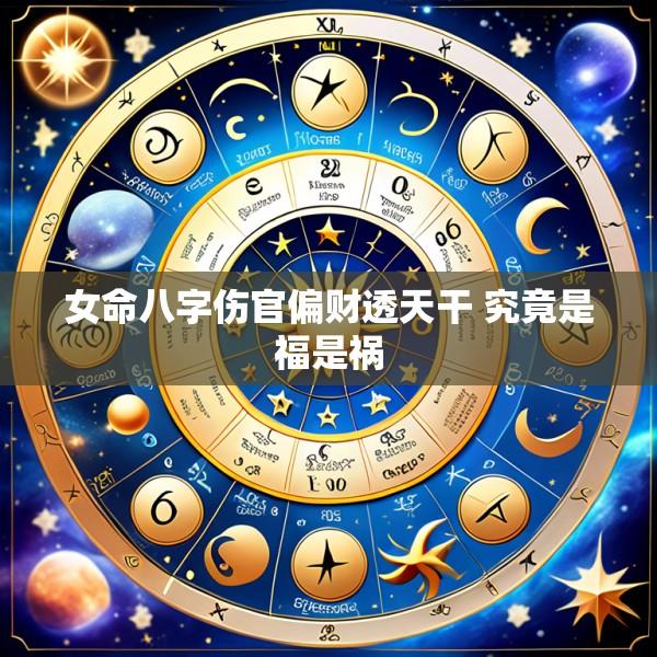 女命八字伤官偏财透天干 究竟是福是祸