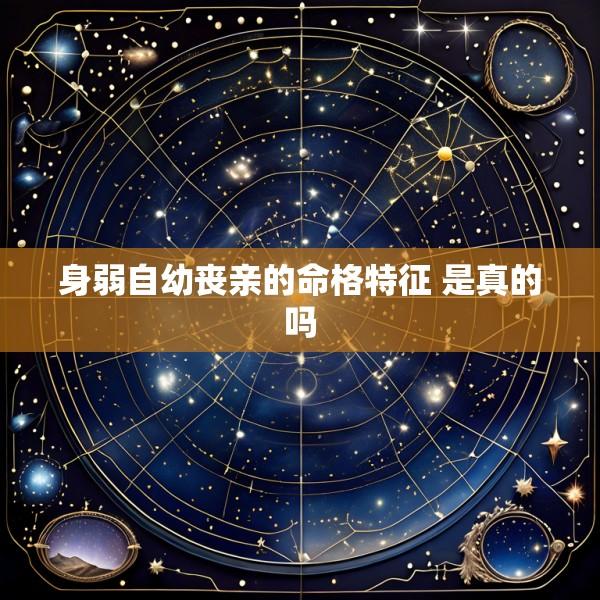 身弱自幼丧亲的命格特征 是真的吗
