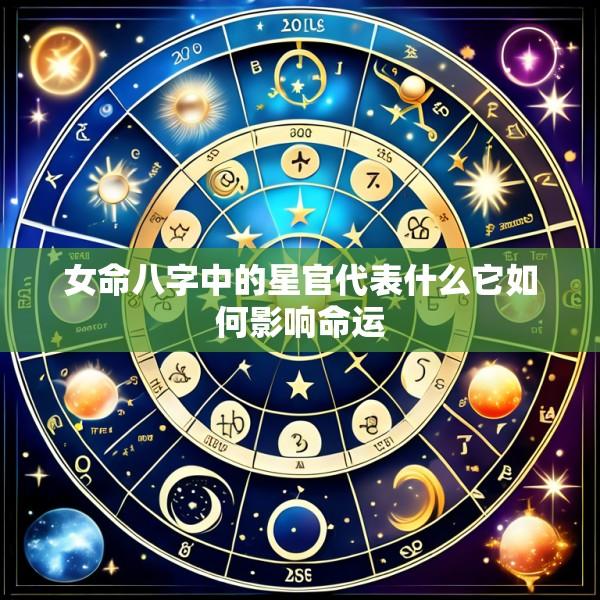 女命八字中的星官代表什么它如何影响命运