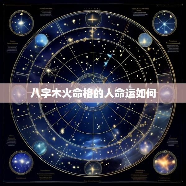 八字木火命格的人命运如何