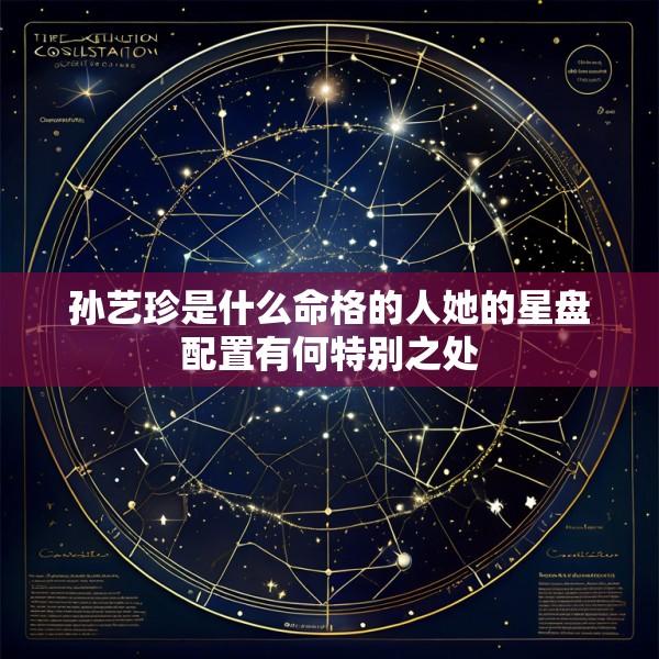 孙艺珍是什么命格的人她的星盘配置有何特别之处