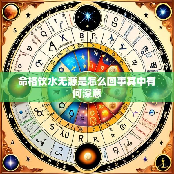 命格饮水无源是怎么回事其中有何深意