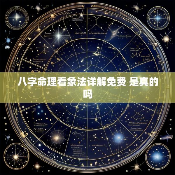 八字命理看象法详解免费 是真的吗