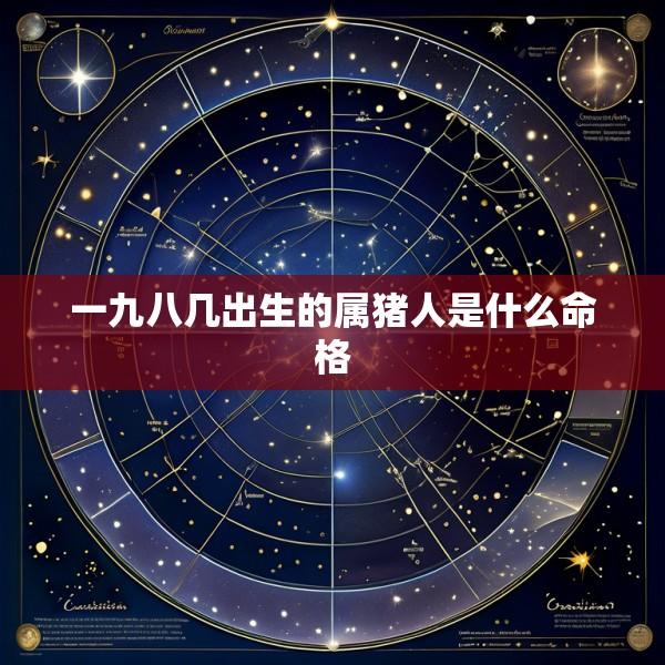 一九八几出生的属猪人是什么命格
