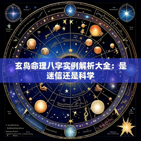 玄鸟命理八字实例解析大全：是迷信还是科学