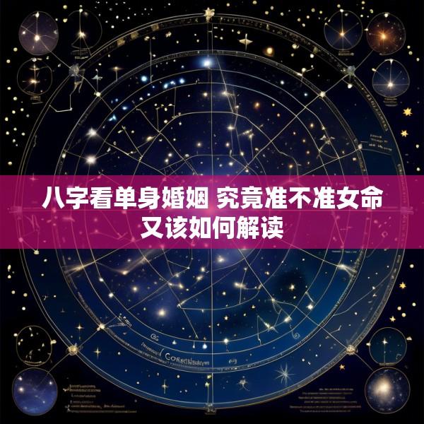 八字看单身婚姻 究竟准不准女命又该如何解读