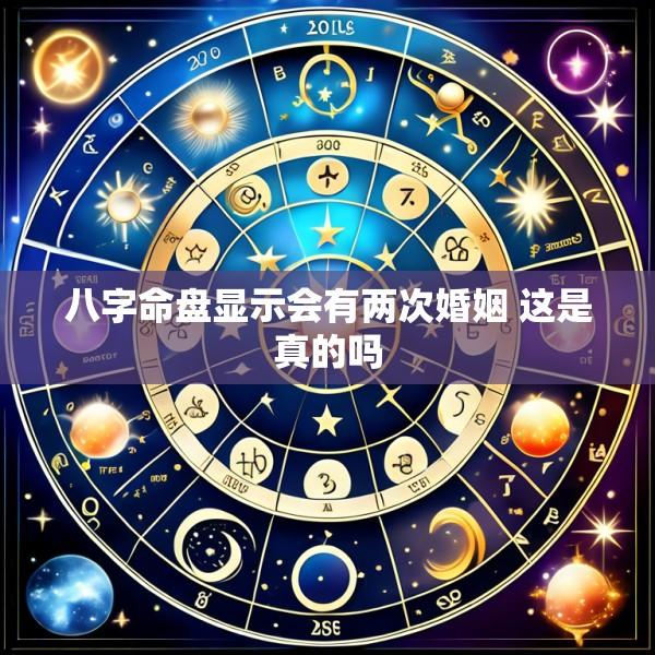 八字命盘显示会有两次婚姻 这是真的吗