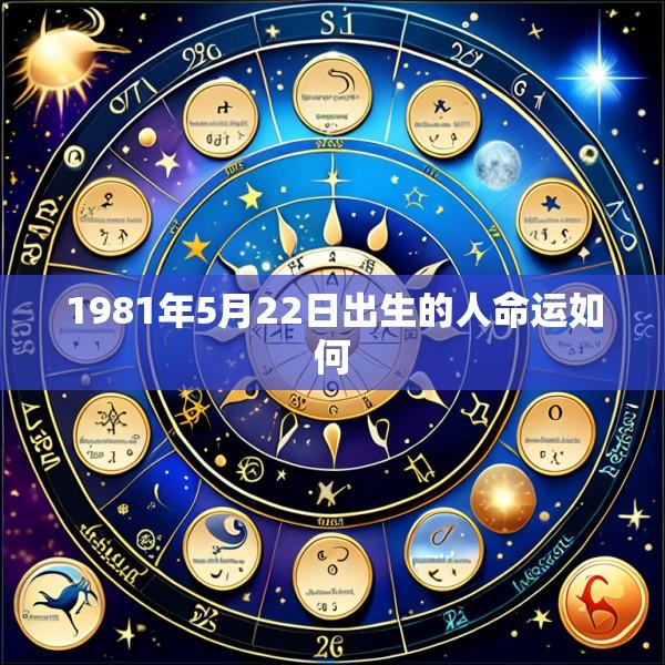 1981年5月22日出生的人命运如何