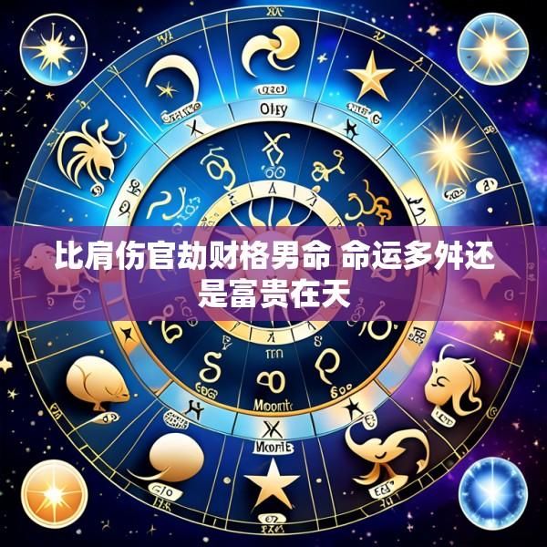 比肩伤官劫财格男命 命运多舛还是富贵在天