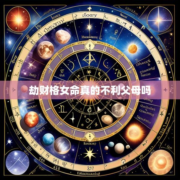 劫财格女命真的不利父母吗