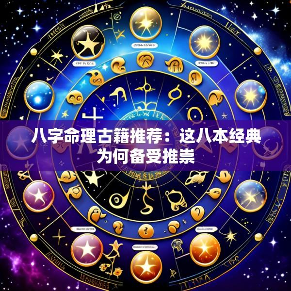 八字命理古籍推荐：这八本经典为何备受推崇