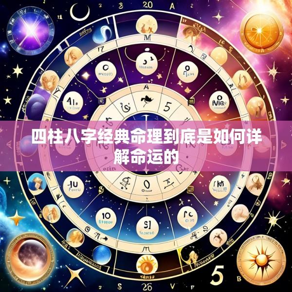 四柱八字经典命理到底是如何详解命运的