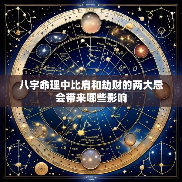 八字命理中比肩和劫财的两大忌会带来哪些影响