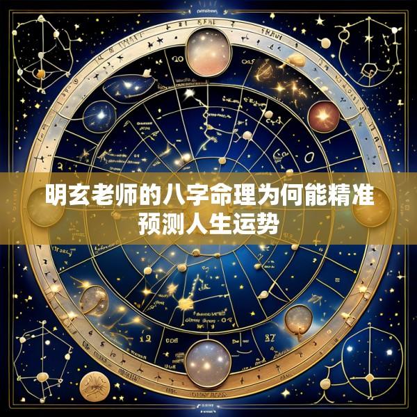 明玄老师的八字命理为何能精准预测人生运势