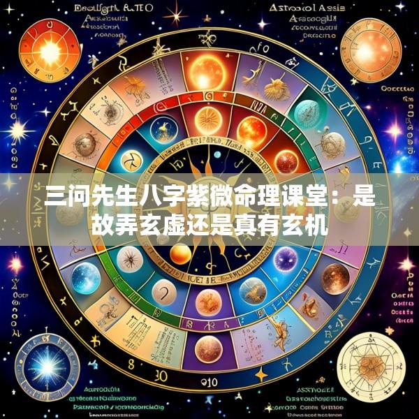 三问先生八字紫微命理课堂：是故弄玄虚还是真有玄机