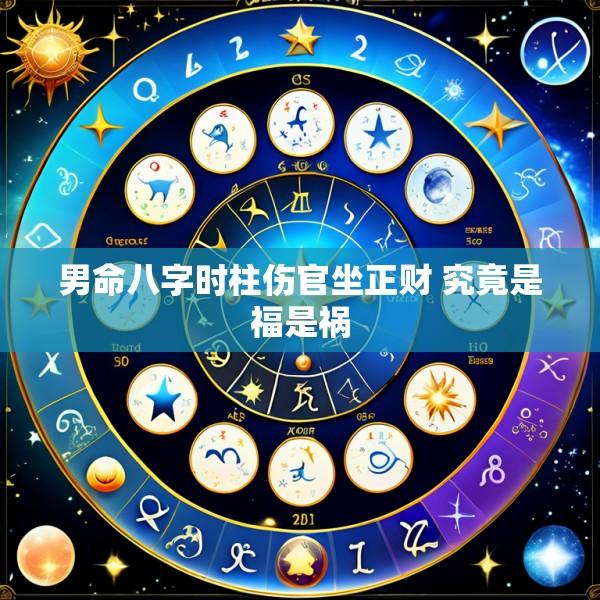 男命八字时柱伤官坐正财 究竟是福是祸