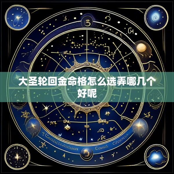 大圣轮回金命格怎么选弄哪几个好呢