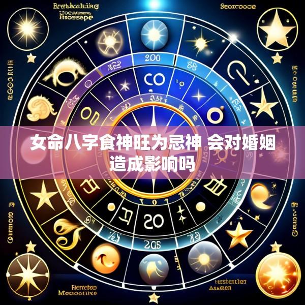 女命八字食神旺为忌神 会对婚姻造成影响吗