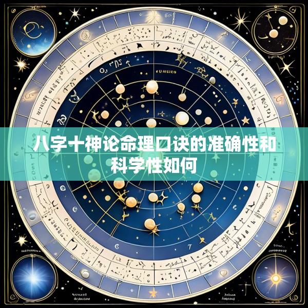 八字十神论命理口诀的准确性和科学性如何